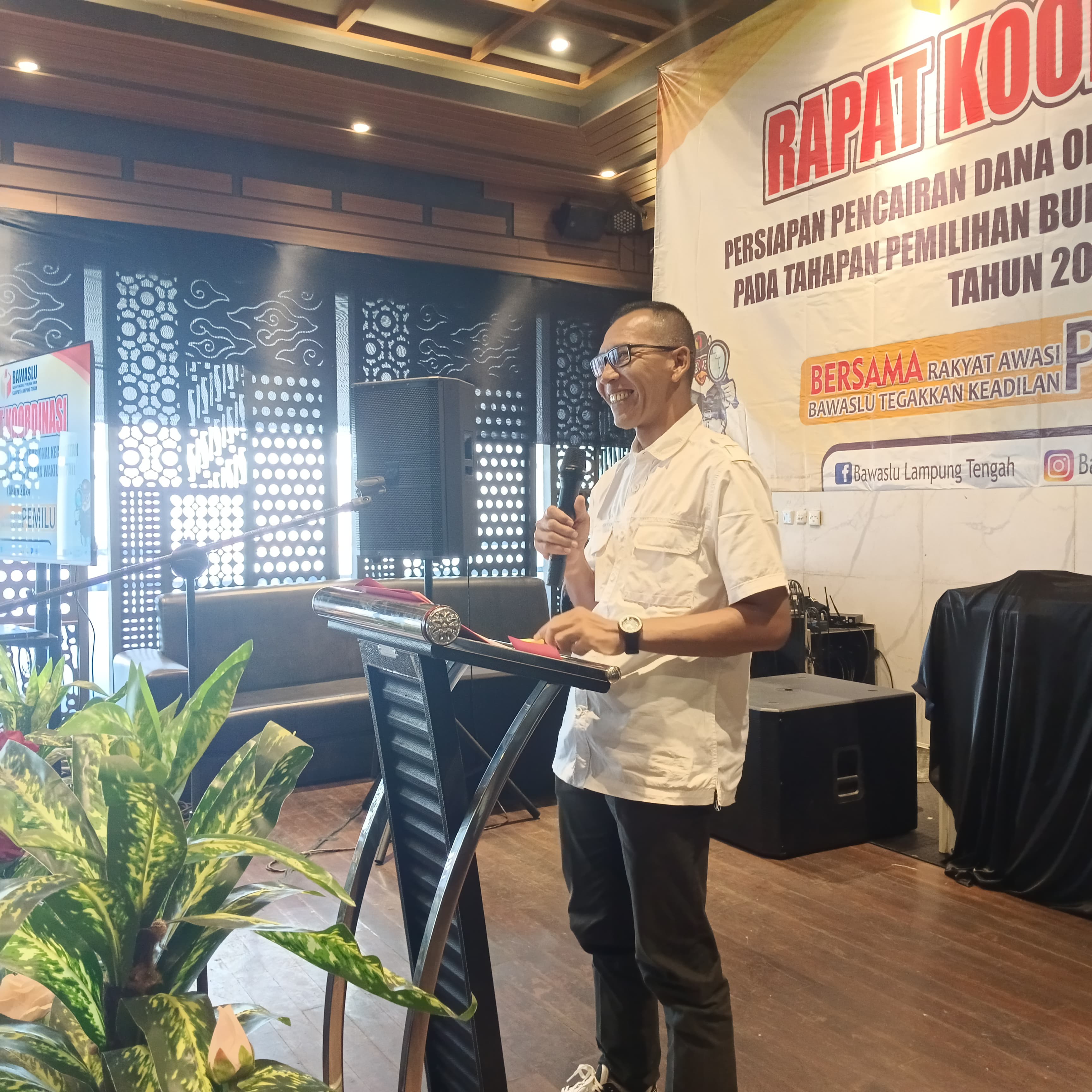 Bawaslu Kabupaten Lampung Tengah adakan Rapat Koordinasi Persiapan Pencairan Dana Operasional Kecamatan Pada Tahapan Pemilihan Bupati dan Wakil Bupati Tahun 2024