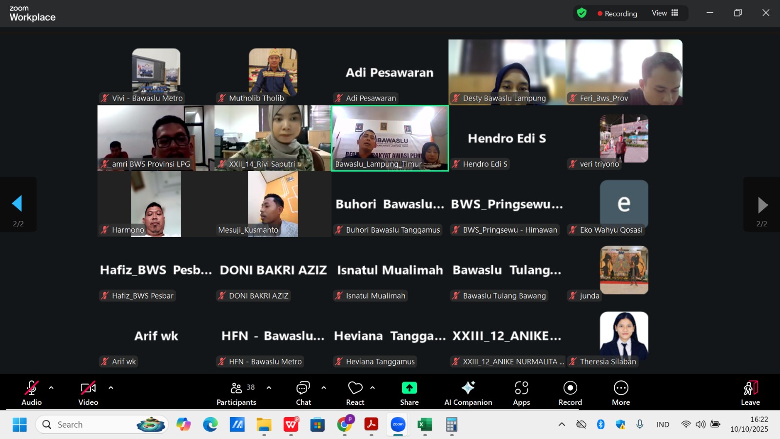 Bawaslu Lampung Tengah Hadiri Seminar Nasional Literasi Pengawasan Pemilu dan Peluncuran Katalog Buku Bawaslu RI
