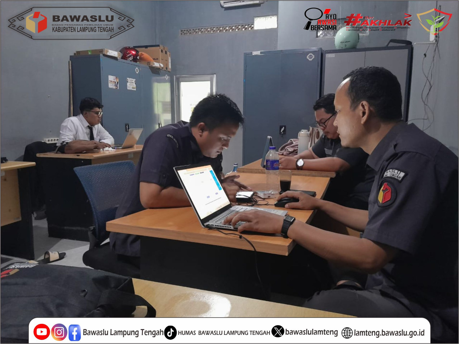 STAF SEKRETARIAT BAWASLU LAMPUNG TENGAH TETAP AKTIF DI LUAR TAHAPAN PEMILU
