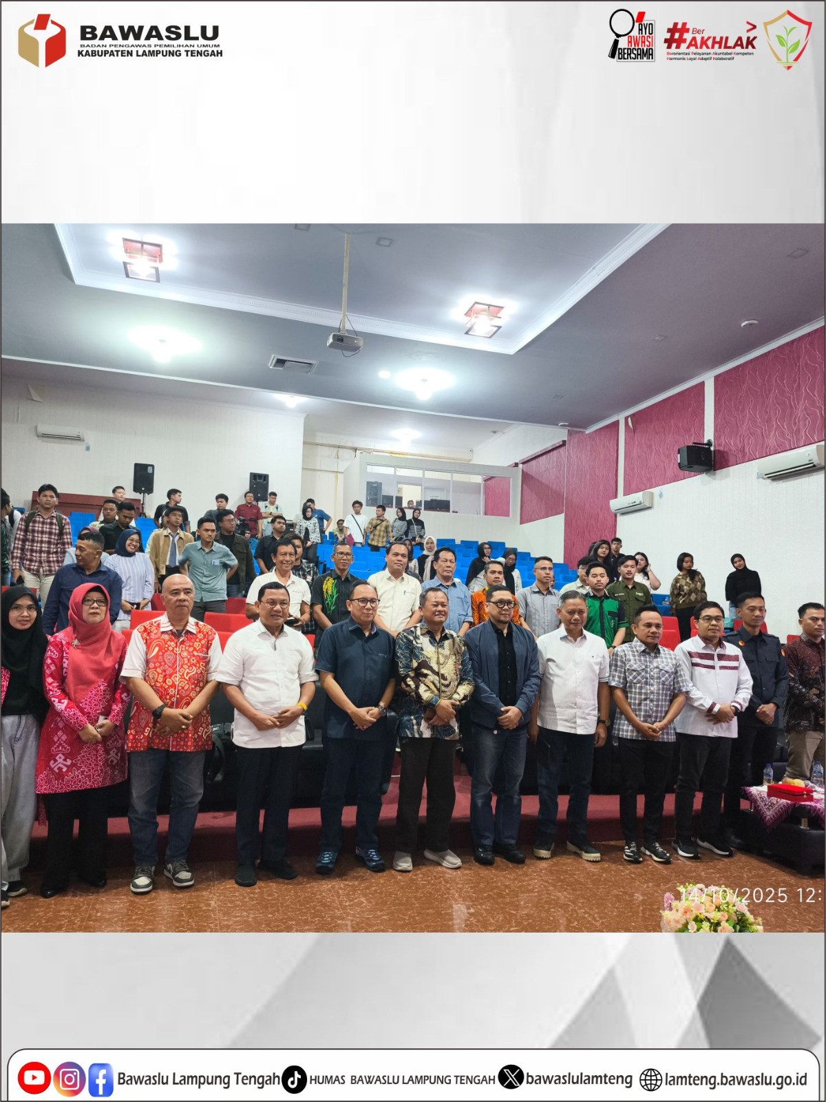 KETUA BAWASLU LAMPUNG TENGAH HADIRI SEMINAR NASIONAL HUKUM TATA NEGARA DI FH UNILA