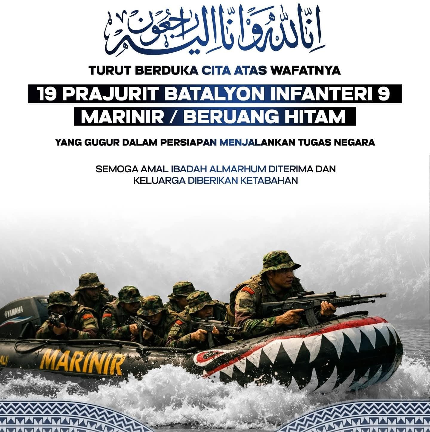 Bawaslu Kabupaten Lampung Tengah Sampaikan Duka Cita Mendalam atas Gugurnya 19 Prajurit Marinir Beruang Hitam dalam Tugas Negara