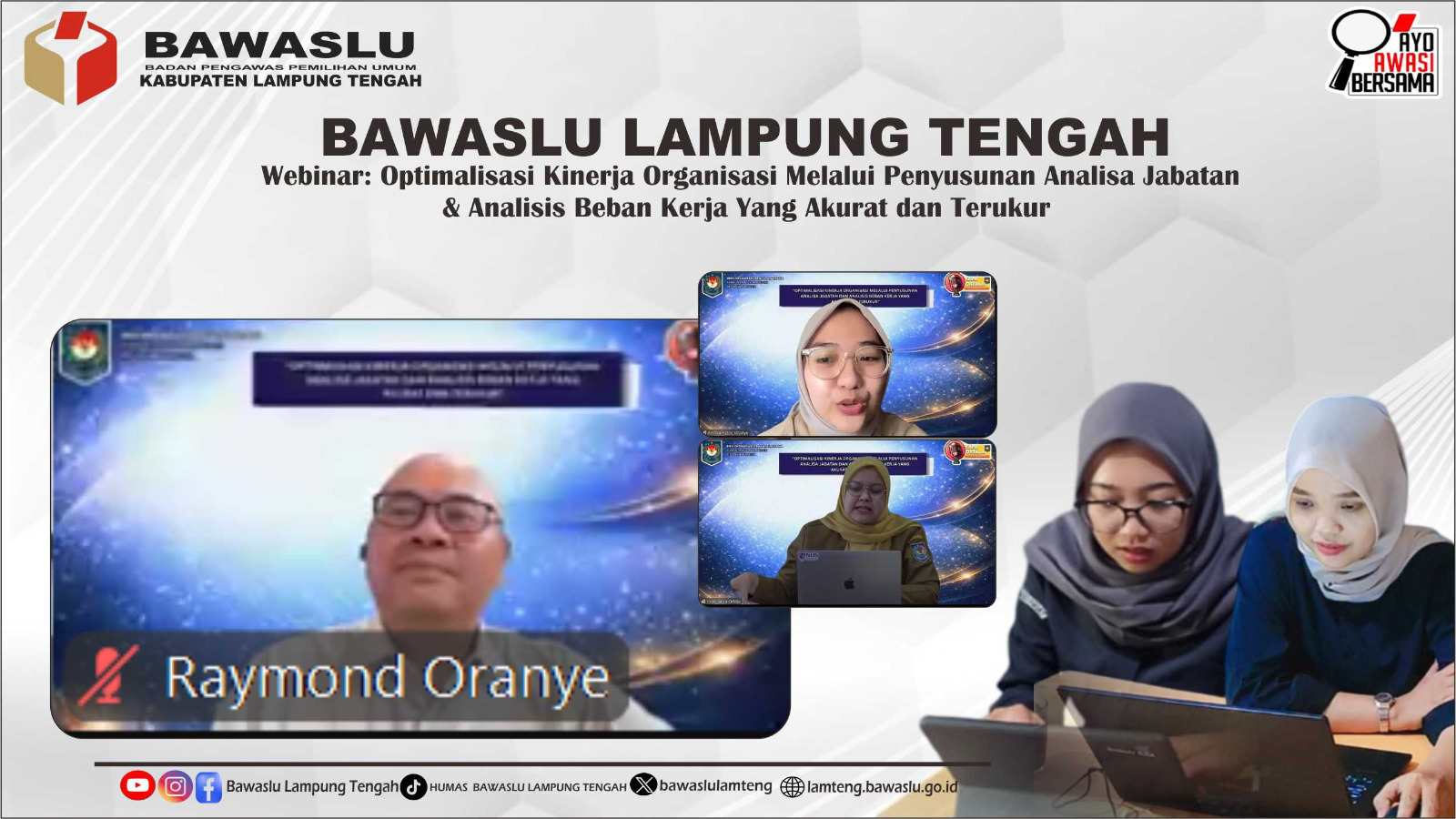 Bawaslu Lampung Tengah Ikuti SAPA ORTALA, Perkuat Fondasi Kinerja melalui Anjab dan ABK yang Akurat dan Terukur