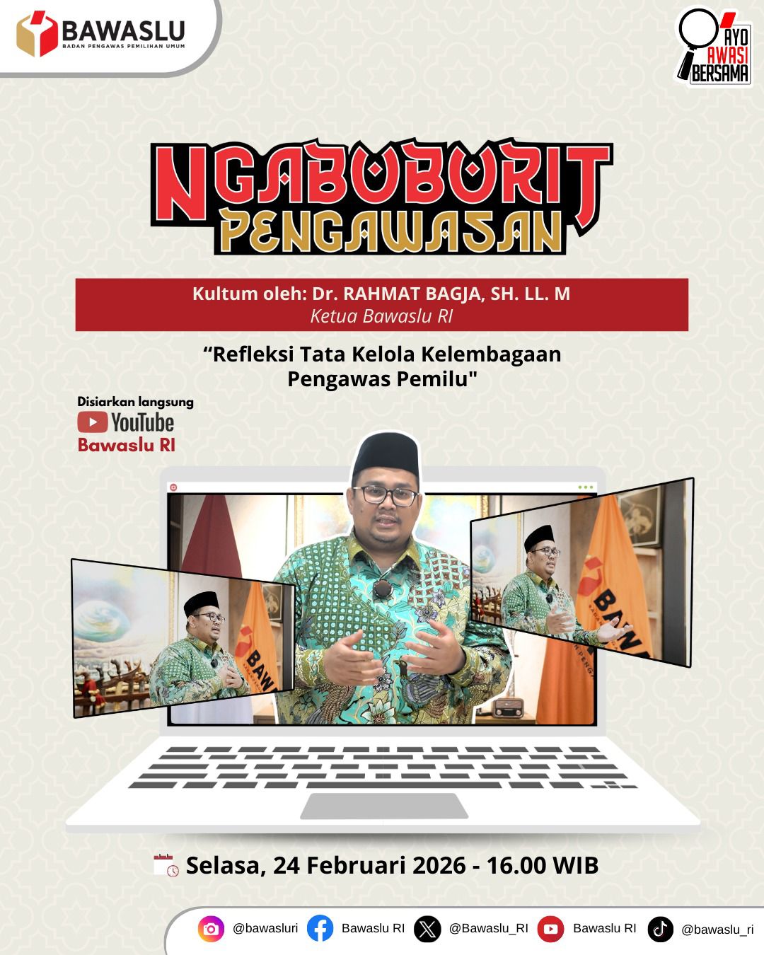 Bawaslu Lampung Tengah Tak Lewatkan Ngabuburit Pengawasan 2026, Perkuat Fondasi Pengawasan Demokrasi