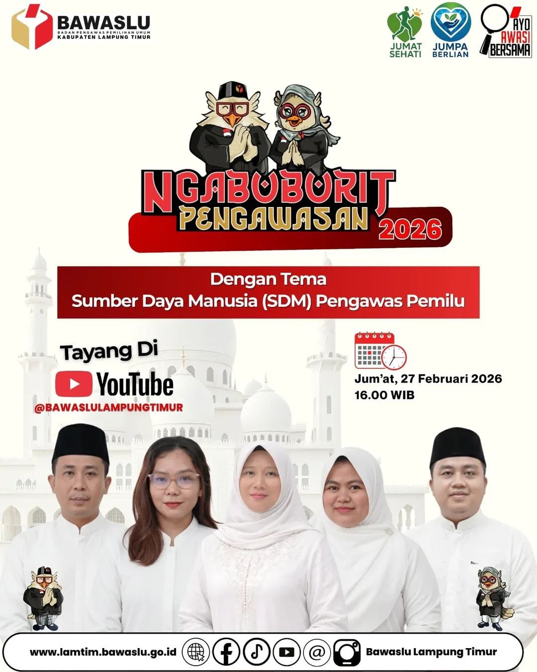 Bawaslu Kabupaten Lampung Tengah Ikuti Ngabuburit Pengawasan Bawaslu Kabupaten Lampung Timur, Perkuat SDM dan Integritas Pengawas Pemilu