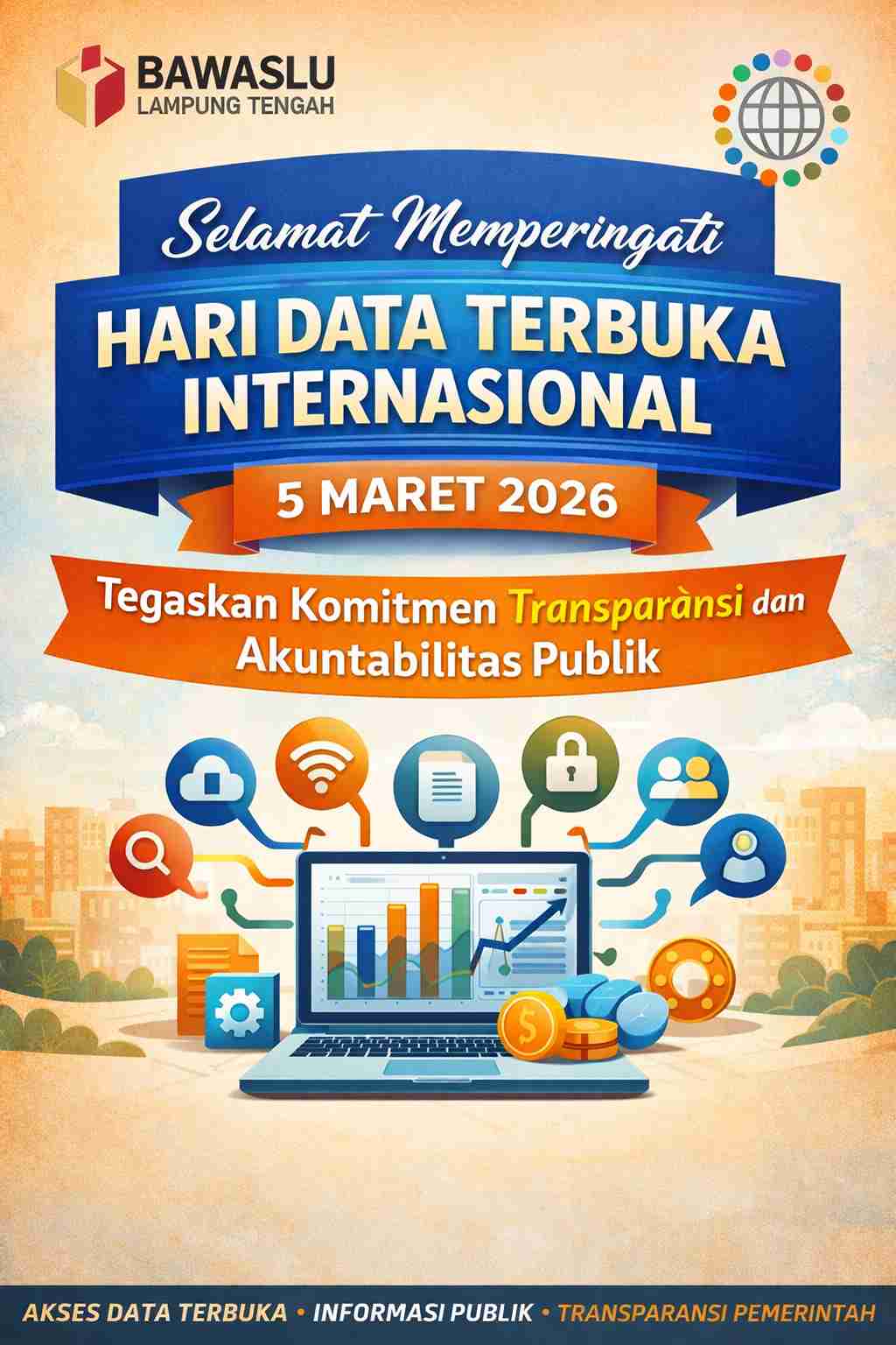 Hari Data Terbuka Internasional 2026, Bawaslu Lampung Tengah Perkuat Komitmen Keterbukaan Informasi dan Partisipasi Publik