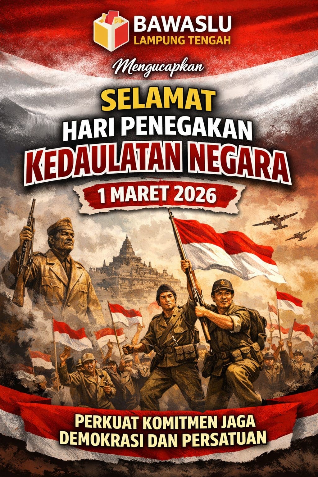 Momentum 1 Maret 2026, Bawaslu Lampung Tengah Ajak Masyarakat Rawat Semangat Patriotisme