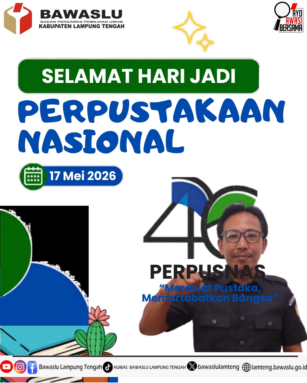 “Koordinator Divisi SDMO Bawaslu Lampung Tengah Dorong Penguatan Budaya Literasi”