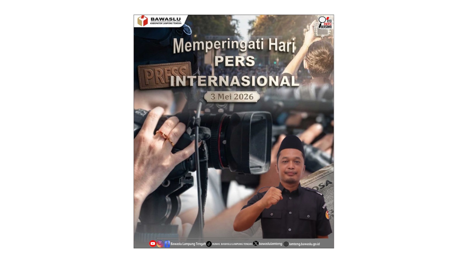 Wahid Tedi Kristiandi Ucapkan Selamat Hari Kebebasan Pers Sedunia 2026, Tekankan Aspek Hukum di Era Digital