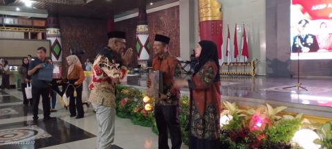 Ketua Bawaslu Kabupaten Lampung Tengah, Yuli Efendi, S.H., menghadiri acara pisah sambut pejabat kepolisian setempat