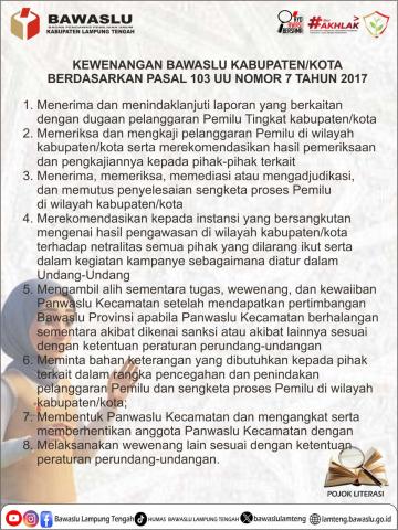 Kewenanganan Bawaslu