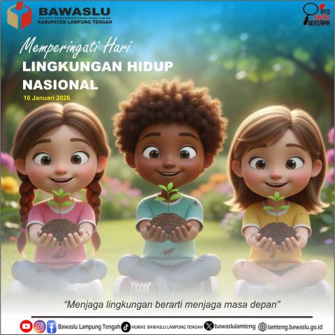 Bawaslu Lampung Tengah Peringati Hari Lingkungan Hidup Nasional 2025, Teguhkan Komitmen Jaga Masa Depan Bumi