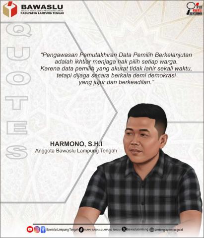 Bawaslu Lampung Tengah Dorong Pemutakhiran Data Pemilih Berkelanjutan demi Pemilu Berkualitas