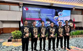 Koordinator Sekretariat Bawaslu Lampung Tengah  hadiri kegiatan Sosialisasi Regulasi Perencanaan dan Anggaran Kementerian/Lembaga Tahun Anggaran 2024