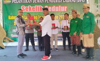 Ketua Bawaslu Lampung Tengah hadiri Pelantikan Sekelik Sedulur