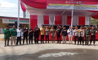 Bawaslu Lampung Tengah hadiri kegiatan Peragaan Sispamkota Polres Lampung Tengah