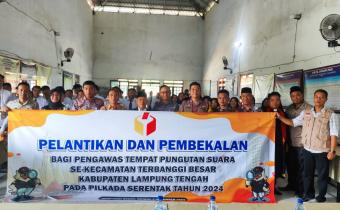 Bawaslu Lampung Tengah serentak Lantik 1998 Pengawas TPS di Setiap Kecamatan