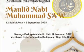 BAWASLU KABUPATEN LAMPUNG TENGAH MENGUCAPKAN SELAMAT MEMPERINGATI ISRA MI’RAJ NABI MUHAMMAD SAW 1446 H / 2025 M