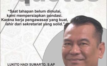 BANGUN PONDASI KUAT SEJAK AWAL, KOORDINATOR SEKRETARIAT BAWASLU LAMPUNG TENGAH TEKANKAN PENTINGNYA SOLIDITAS