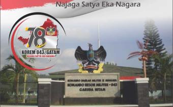 Bawaslu Lampung Tengah Ucapkan Dirgahayu Komando Resor Militer 043 Garuda Hitam Lampung