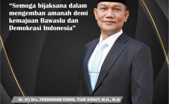 Bawaslu Lampung Tengah Ucapkan Selamat atas Pelantikan Pejabat Pimpinan Tinggi Madya di Lingkungan Bawaslu RI
