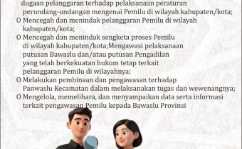 Tugas Bawaslu Kabupaten/Kota Berdasarkan Pasal 101 Huruf (a) UU Nomor 7 Tahun 2017: Wujud Pengawasan Pemilu yang Kuat dan Independen