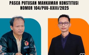 BAWASLU KABUPATEN LAMPUNG TENGAH IKUTI WEBINAR PENGUATAN KEWENANGAN BAWASLU PASCA PUTUSAN MK NO. 104/PUU-XXIII/2025