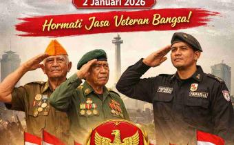 Bawaslu Lampung Tengah Ucapkan Selamat HUT LVRI 2 Januari 2026, Tegaskan Penghormatan atas Jasa Veteran Bangsa