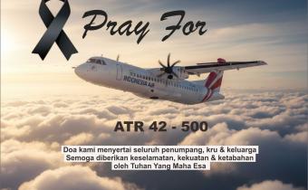 Bawaslu Lampung Tengah Sampaikan Duka Mendalam atas Kecelakaan Pesawat ATR 42-500 Rute Yogyakarta–Makassar
