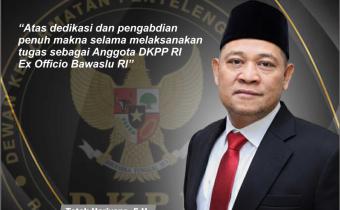 Bawaslu Lampung Tengah Sampaikan Apresiasi atas Dedikasi Totok Hariyono, S.H. sebagai Anggota DKPP RI