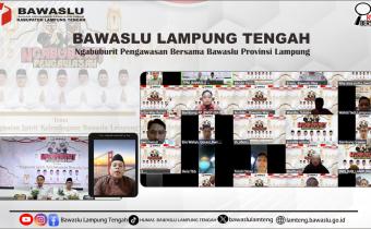 Perkuat Spirit Kelembagaan, Bawaslu Lampung Tengah Ikuti Ngabuburit Pengawasan 2026
