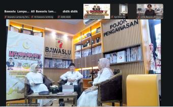 Bawaslu Lampung Tengah Ikuti “Ngabuburit Pengawasan” Bersama Bawaslu Kota Bandar Lampung, Bahas Tata Kelola Kelembagaan Pengawasan Pemilu