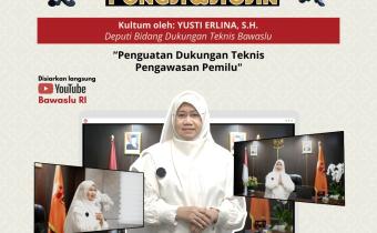 Bawaslu Lampung Tengah Ikuti Kultum #Ngabuburit Pengawasan Episode 6, Perkuat Amanah Lewat Ikhtiar, Doa, dan Tawakal