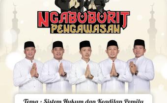 Bawaslu Lampung Tengah Ikuti Ngabuburit Pengawasan Bersama Bawaslu Pesawaran, Bahas Sistem Hukum dan Keadilan Pemilu