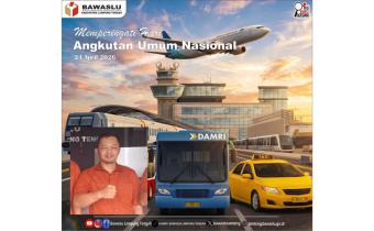 Hari Angkutan Umum Nasional 24 April 2026, Bawaslu Lampung Tengah Tekankan Peran Transportasi Massal Kurangi Kemacetan