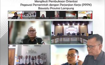 Koordinator Sekretariat Bawaslu Lampung Tengah Ikuti Pembukaan Orientasi PPPK Bawaslu Provinsi Lampung, Perkuat Integritas dan Profesionalisme Aparatur